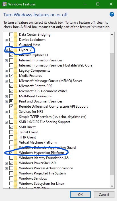 Enable Hyper-v